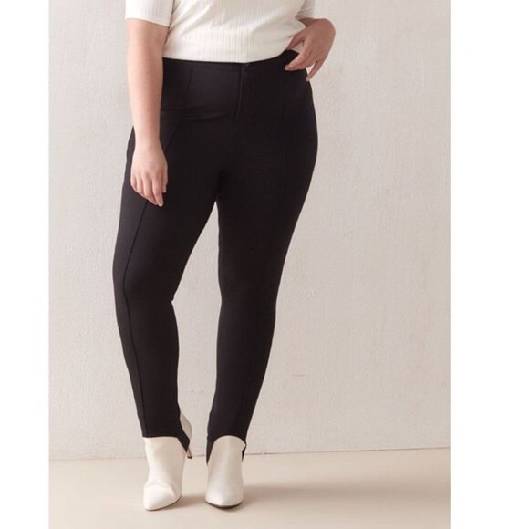 ADDITION Elle Black Stirrup Pants Size  20P - Picture 1 of 11